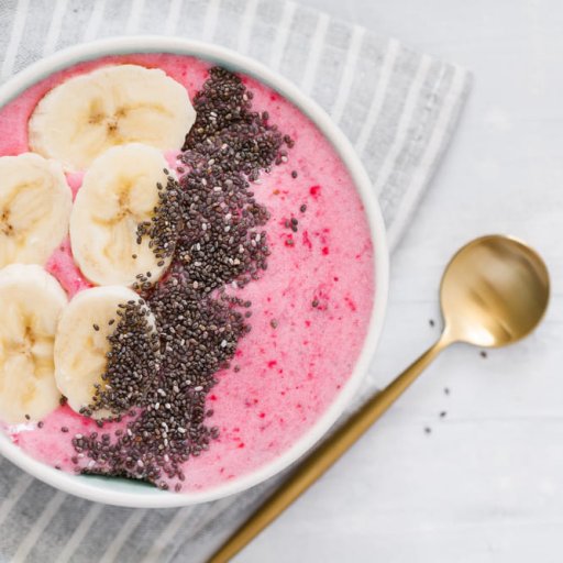Smoothiebowl med jordbær
